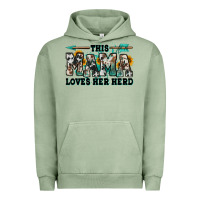 Pigment Oil Green this mama loves her herd goats Urban Hoodie - Jasminsmagicworld