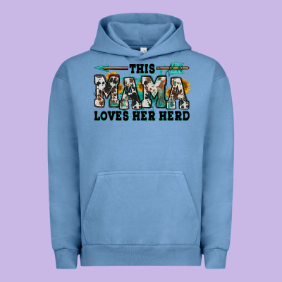 This Mama Loves Her Herd Goats Urban Hoodie Designed By Jasminsmagicworld