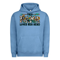 Pigment Pebble Blue this mama loves her herd goats Urban Hoodie - Jasminsmagicworld
