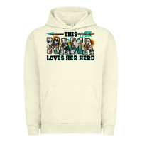 Pigment Pistachio this mama loves her herd goats Urban Hoodie - Jasminsmagicworld