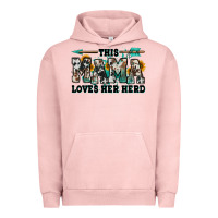 Pigment Salmon this mama loves her herd goats Urban Hoodie - Jasminsmagicworld