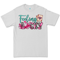 Dove Grey feeling lucky Premium Tee - OliviaCreatesArt