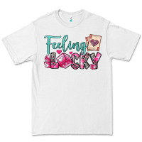 White feeling lucky Premium Tee - OliviaCreatesArt