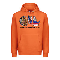 Carrot peace love america Premium Hoodie - SublimationCraftShop