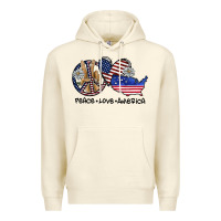 Sandshell peace love america Premium Hoodie - SublimationCraftShop