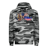 Slate Camo peace love america Premium Hoodie - SublimationCraftShop