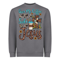 Storm give me coffee with a side of jesus Heavyweight Sweatshirt - JahusDesignShop