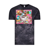 Cloud Black Easter Bunny And Egg With Leopard Pattern Tumbler Vintage Tee - BundleAndBundleShop