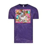 Cloud Purple Easter Bunny And Egg With Leopard Pattern Tumbler Vintage Tee - BundleAndBundleShop