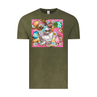 Vintage Olive Easter Bunny And Egg With Leopard Pattern Tumbler Vintage Tee - BundleAndBundleShop