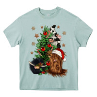 Arona heifer cow gnomies christmas tree Heavy Core Tee - CowGirlArtShop