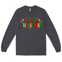 Smoke festive merry christmas greeting Long Sleeve Tee - CowhideDigitalArt