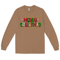 Toasted Coconut festive merry christmas greeting Long Sleeve Tee - CowhideDigitalArt