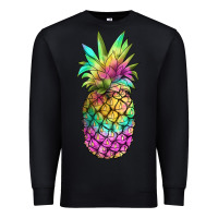 Black tie dye pineapple Premium Sweatshirt - JahusDesignShop