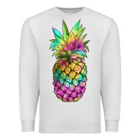 Oatmeal Heather tie dye pineapple Premium Sweatshirt - JahusDesignShop