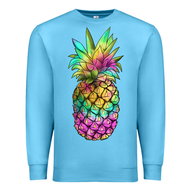 Tie Dye Pineapple Premium Sweatshirt by JahusDesignShop | Teevron