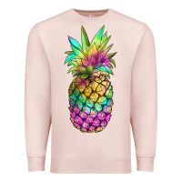 Pale Pink tie dye pineapple Premium Sweatshirt - JahusDesignShop