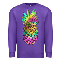 Purple tie dye pineapple Premium Sweatshirt - JahusDesignShop