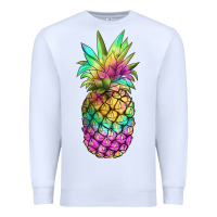 White tie dye pineapple Premium Sweatshirt - JahusDesignShop