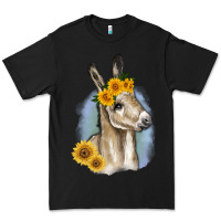 Black Sunflower Baby Donkey Premium Tee - RanaPortraitStore