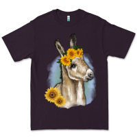 Plum Sunflower Baby Donkey Premium Tee - RanaPortraitStore