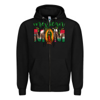 Black mexican mom our lady of guadalupe leopard Zipper Hoodie - JahusDesignShop