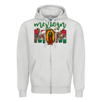 Dove Grey mexican mom our lady of guadalupe leopard Zipper Hoodie - JahusDesignShop