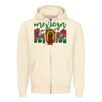 Mexican Mom Our Lady Of Guadalupe Leopard Zipper Hoodie | Teevron