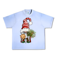 Christmas Gnome With Cookie Urban Heavy Tee | Teevron