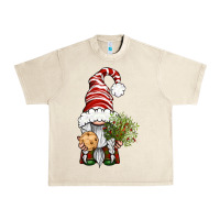 Sandshell Christmas Gnome With Cookie Urban Heavy Tee - BundleAndBundleShop