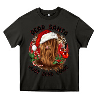Asphalt dear santa just send cows Heavy Core Tee - CowGirlArtShop