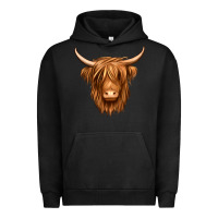 Pigment Black long haired cow Urban Hoodie - Jasminsmagicworld