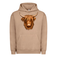 Pigment Burro long haired cow Urban Hoodie - Jasminsmagicworld