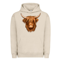 Pigment French Oak long haired cow Urban Hoodie - Jasminsmagicworld