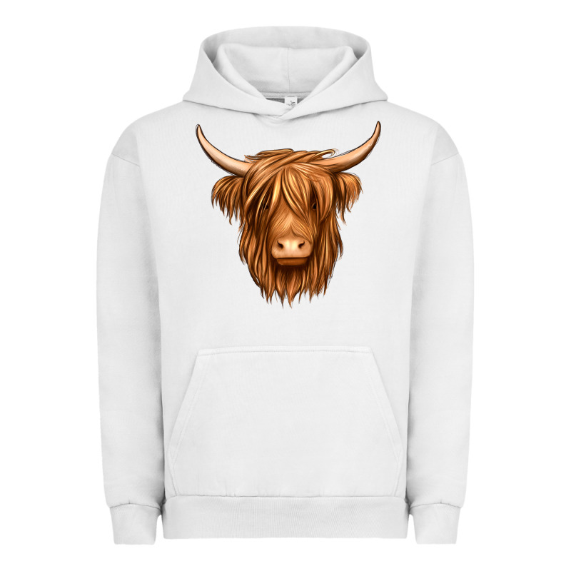 Long Haired Cow Urban Hoodie by Jasminsmagicworld | Teevron