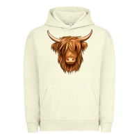Pigment Pistachio long haired cow Urban Hoodie - Jasminsmagicworld