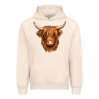 Sandshell long haired cow Urban Hoodie - Jasminsmagicworld