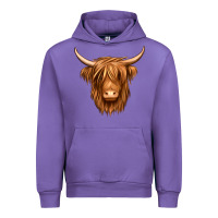Tulip long haired cow Urban Hoodie - Jasminsmagicworld