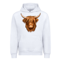 White long haired cow Urban Hoodie - Jasminsmagicworld