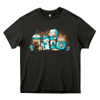 Asphalt winter snowman coffee cups Heavy Core Tee - Jasminsmagicworld
