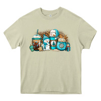 Mossy winter snowman coffee cups Heavy Core Tee - Jasminsmagicworld