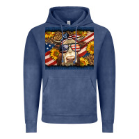 Vintage Denim Western 4th Of July Cow Vintage Hoodie - LillyAllenDesigns