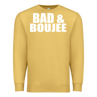 Antique Gold bad & boujee Premium Sweatshirt - artisFamous