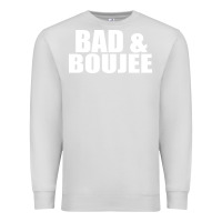 Dove Grey bad & boujee Premium Sweatshirt - artisFamous