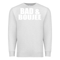 Oatmeal Heather bad & boujee Premium Sweatshirt - artisFamous