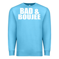Ocean Blue bad & boujee Premium Sweatshirt - artisFamous