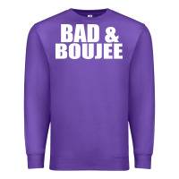 Purple bad & boujee Premium Sweatshirt - artisFamous