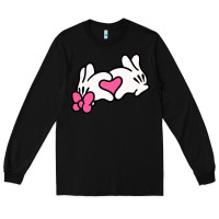 Black Minnie Mouse Long Sleeve Tee - CowhideDigitalArt