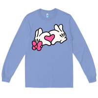 Colony Blue Minnie Mouse Long Sleeve Tee - CowhideDigitalArt