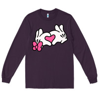 Plum Minnie Mouse Long Sleeve Tee - CowhideDigitalArt